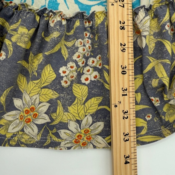 Daily Practice Anthropologie Dress Women Small Blue Gray Boho Peasant Prairie - Picture 11 of 12